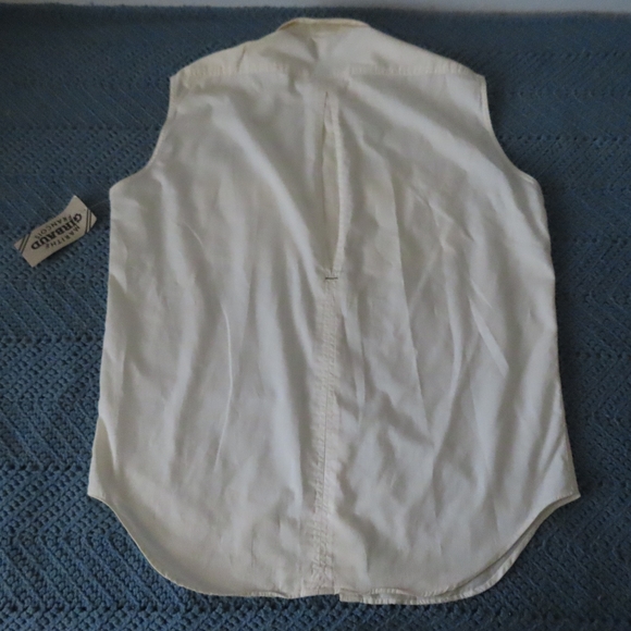 vintage rare 80s marithe girbaud made in usa sleeveless button up sz S  NWT - Picture 2 of 6